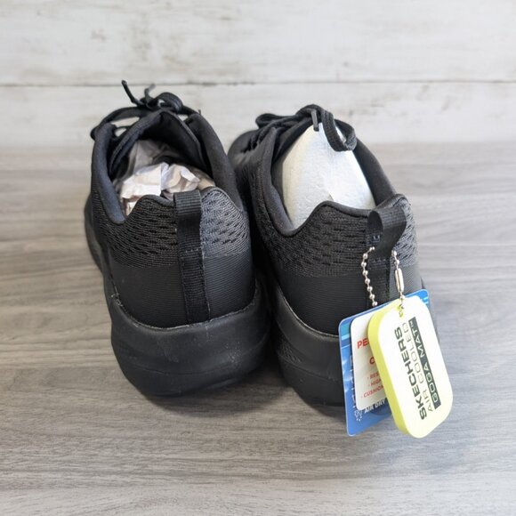 Skechers Go Run Performance Size 7 Wide Air Cooled Goga Mat Lightweight Black - Picture 8 of 9